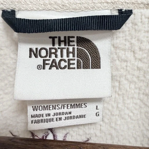 The North Face Cragmont 1/4-Snap Fleece Pullover in cream Engraved Vail 2022 L - Picture 5 of 10